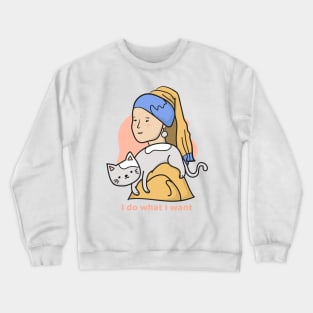 A cat pet Crewneck Sweatshirt